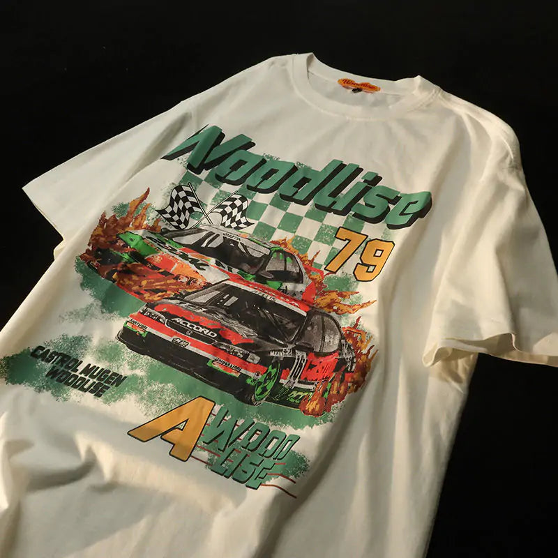 "Polera Vintage de Coches Veloces"