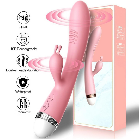 Vibrador Consolador Dual Recargable Usb