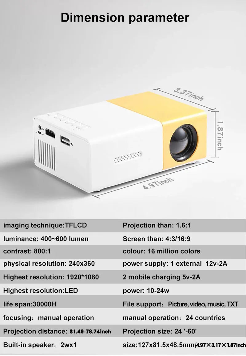 Proyector Móvil Potencia Visual