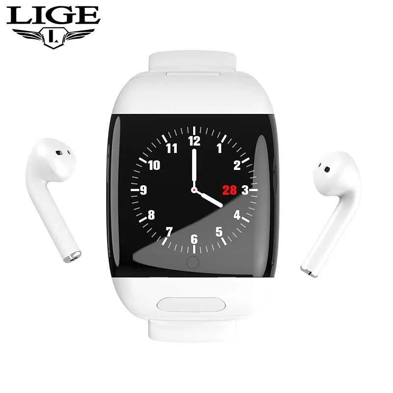 Reloj inteligente deportivo LIGE con auriculares Bluetooth