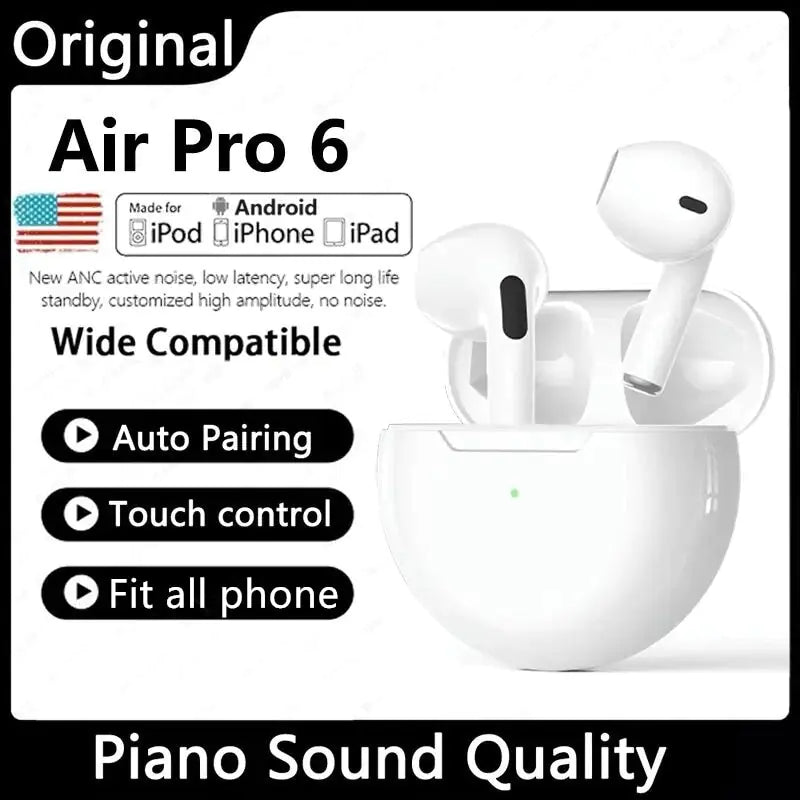 Auriculares inalámbricos Bluetooth Air Pro 6 TWS originales