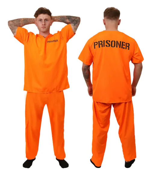 Disfraz de recluso adulto