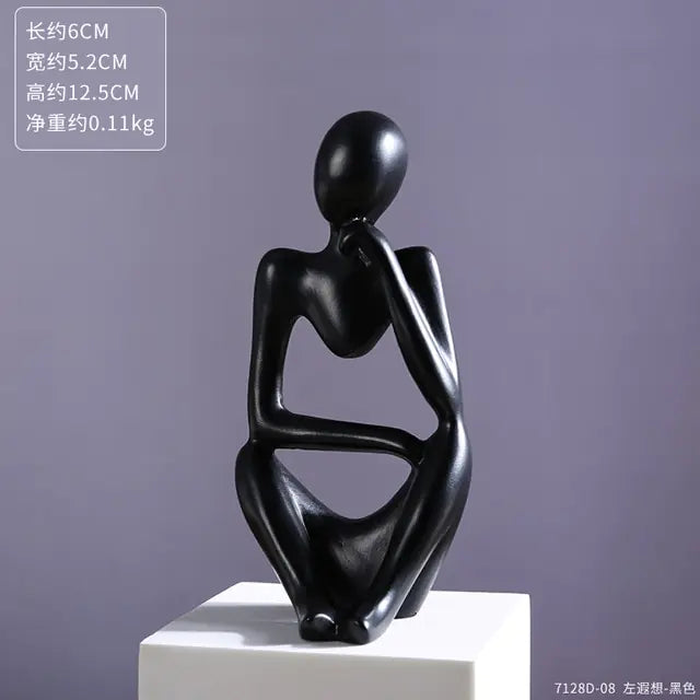 Estatuas de resina flotante taza de café arte escultura cocina hogar