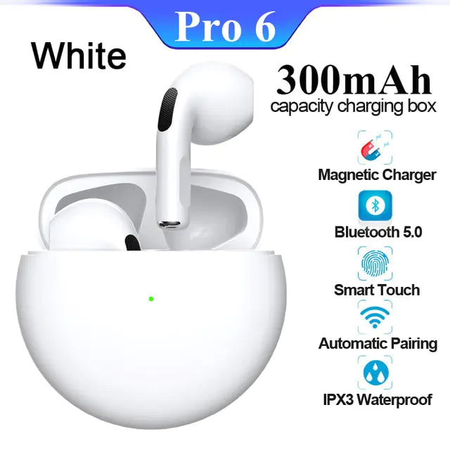 Auriculares inalámbricos Bluetooth Air Pro 6 TWS originales